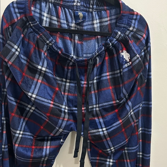 Beverly Hills Polo Club Navy and Red Plaid Pants - Picture 4 of 6